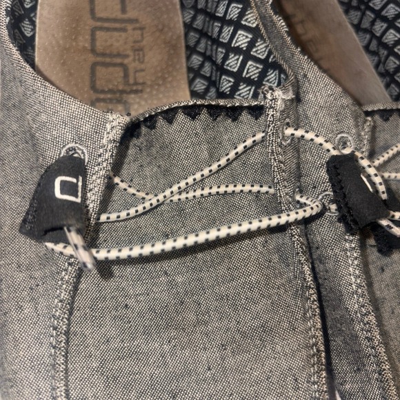 Hey Dude Wendy Shoes Size 7 Slip On Chambray Onyx - Picture 2 of 8